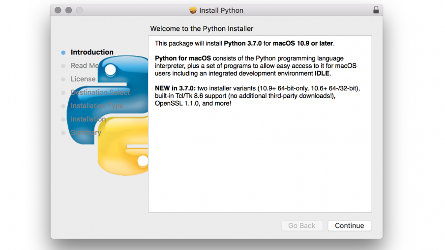 install python 3.7.0 on Mac