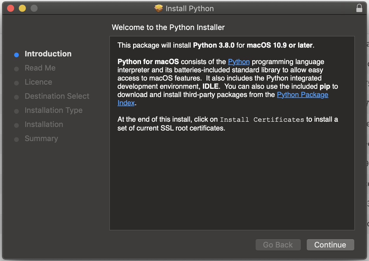 how to download python 3.8 on mac